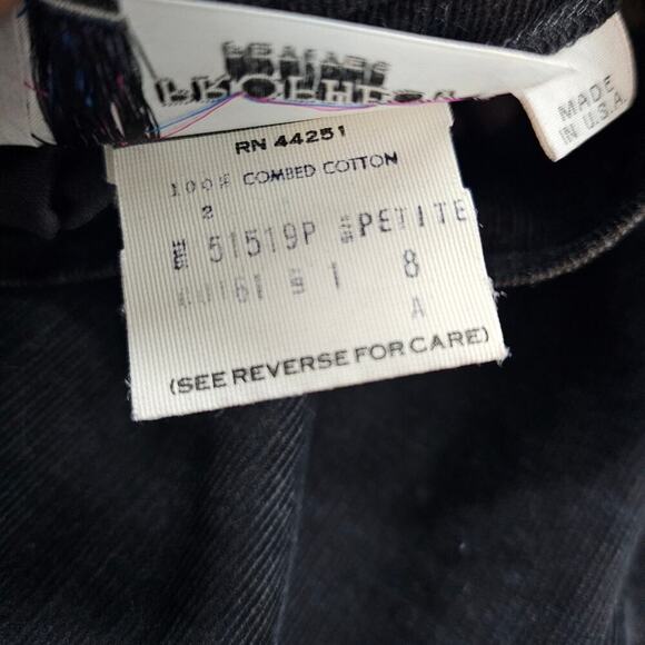 Vintage Prophecy Skirt Womens Small Black 80s Corduroy Whimsigoth Retro Preppy - Picture 10 of 10